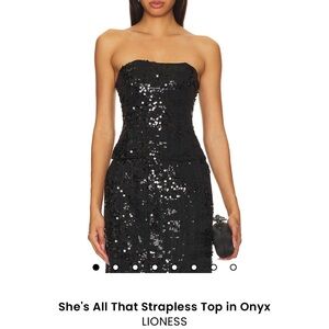 Sequin Black tube Top